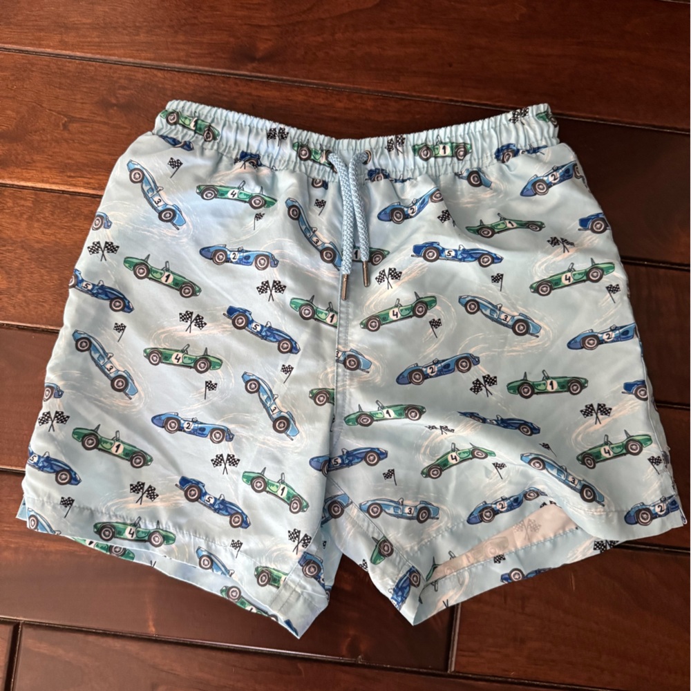 Sunuva Car Print Boys Trunks